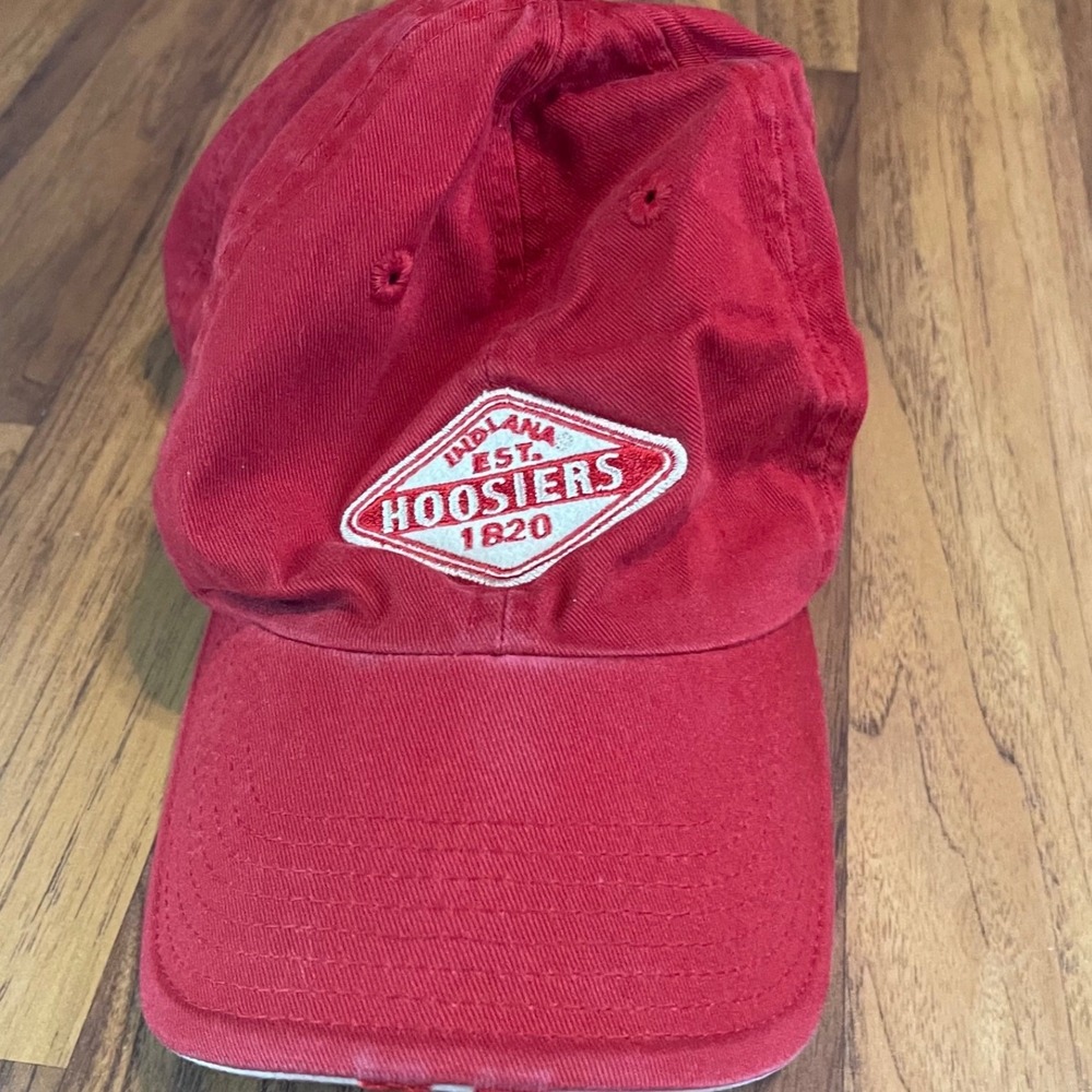 American Needle Indiana Hoosiers Hat Mens OSFA Red Cotton Adjustable Baseball